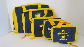 First aid kits of various sizes